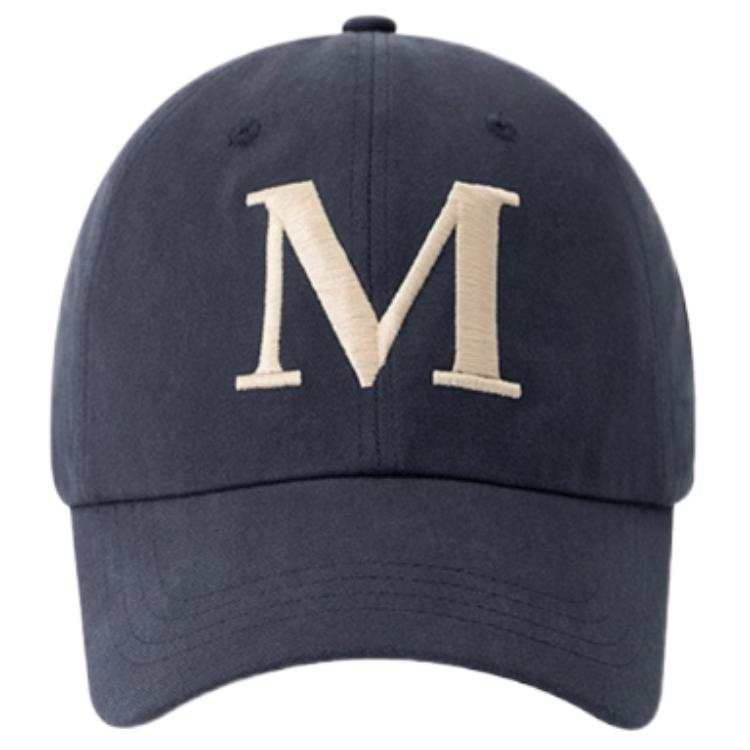 MARDI MERCREDI Cotton Baseball Caps Unisex Dark Navy Blue