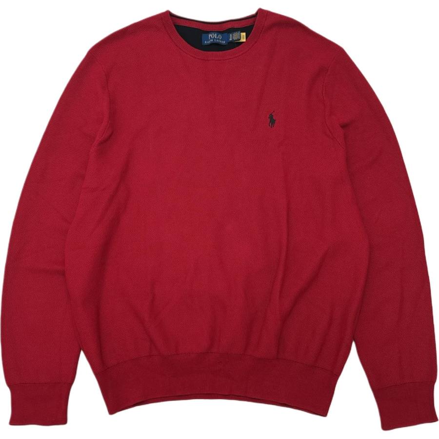 Polo Ralph Lauren Knitwear Men's Red Crew Neck Moderate Other