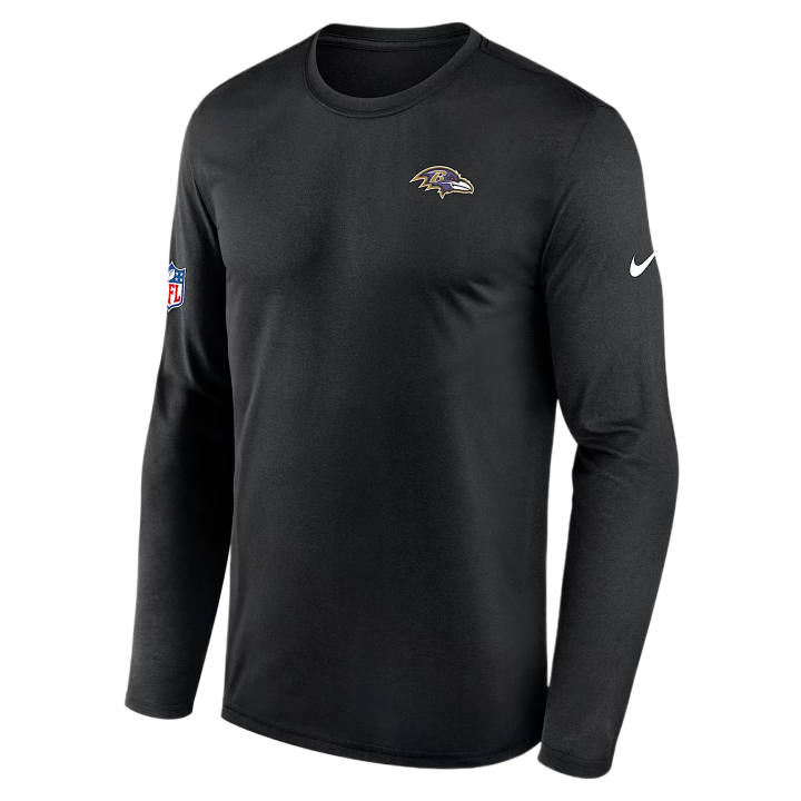 Nike Nike NFL T Shirts Men's Black Crew Neck Moderate