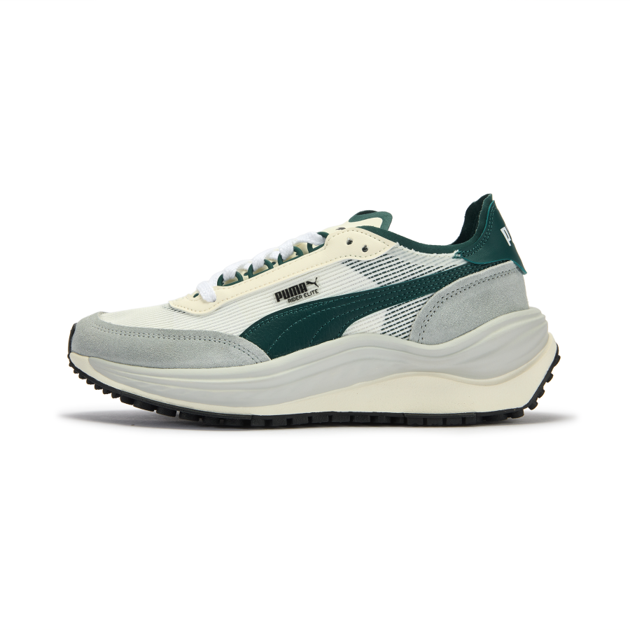 PUMA RIDER ELITE Low top Casual Shoes Unisex White Green Gray