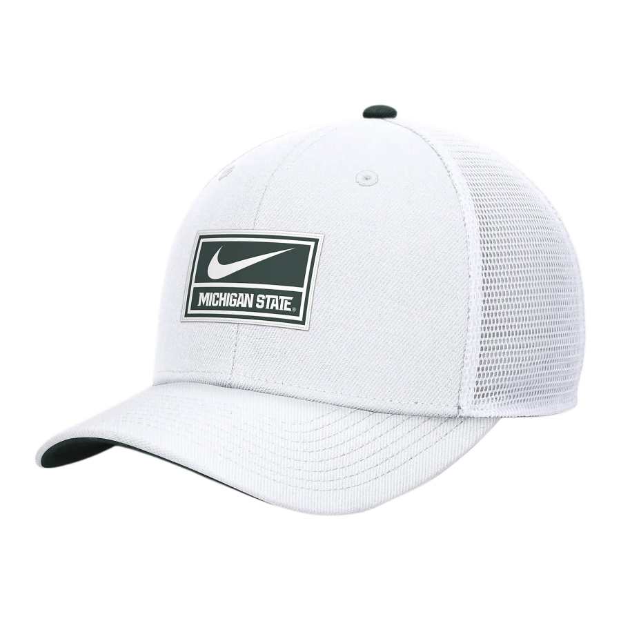 Nike Nike Michigan State Spartans On-Field Swoosh Men's Nike Dri-FIT College Trucker Adjustable Hat
