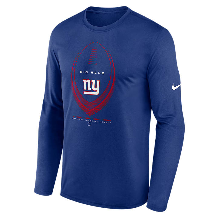 Nike Nike NFL Rugby Jerseys Men's Blue Crew Neck Moderate