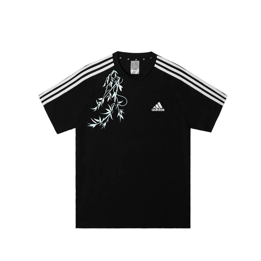Adidas Adidas Football T Shirts Men's Black Crew Neck Moderate