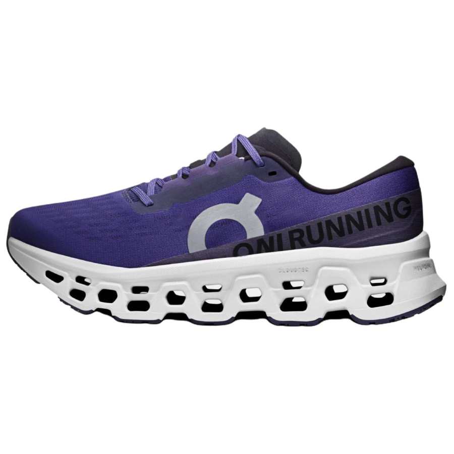 On Cloudmonster 3 Breathable Support Rebound Running Shoes Men's Dark Purple Gray