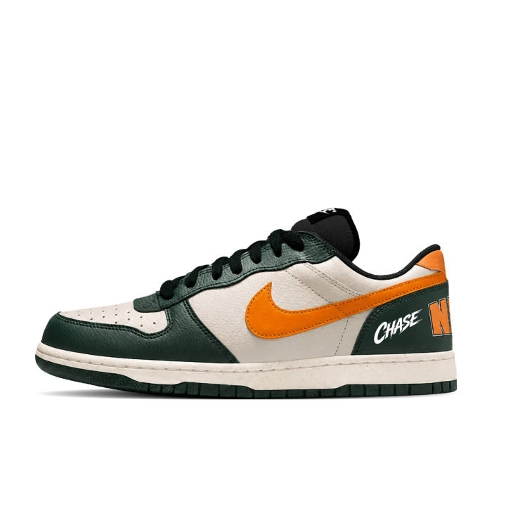 Nike Nike Big Skateboard Shoes Unisex Low Top Green/Orange/White