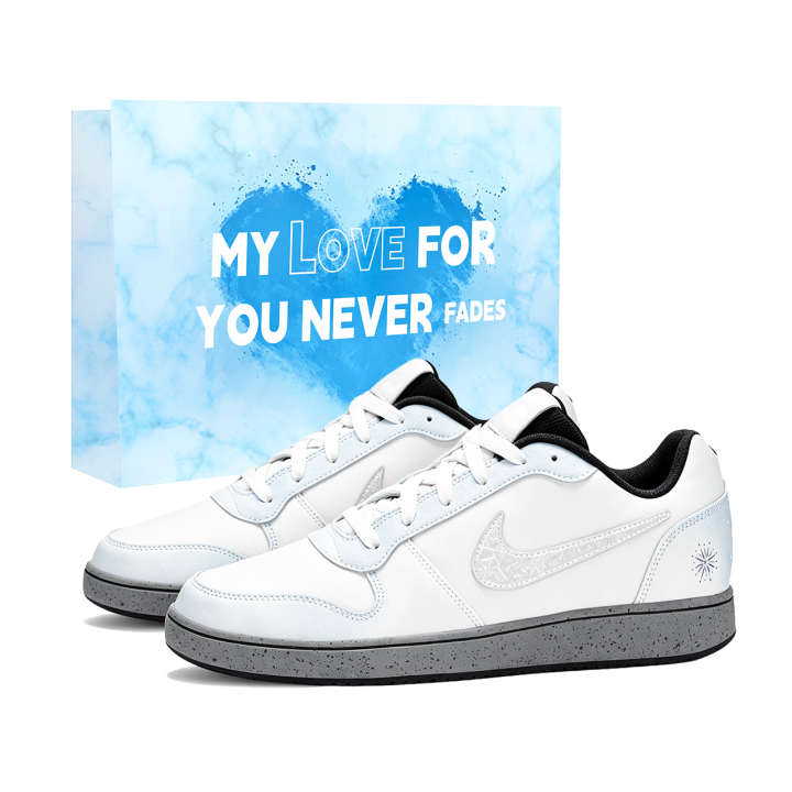 Nike Nike EBERNON Skateboard Shoes Unisex Low Top White