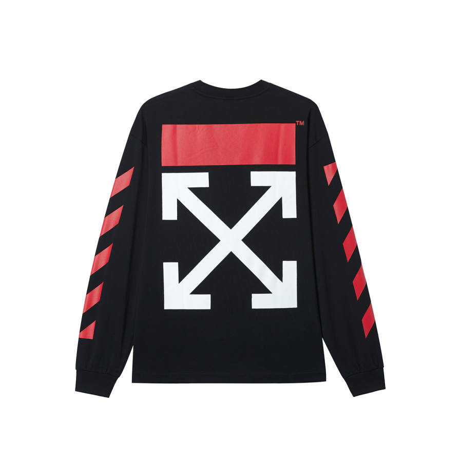OFF-WHITE OFF WHITE T Shirts Unisex Black Crew Neck Moderate Straight Fit
