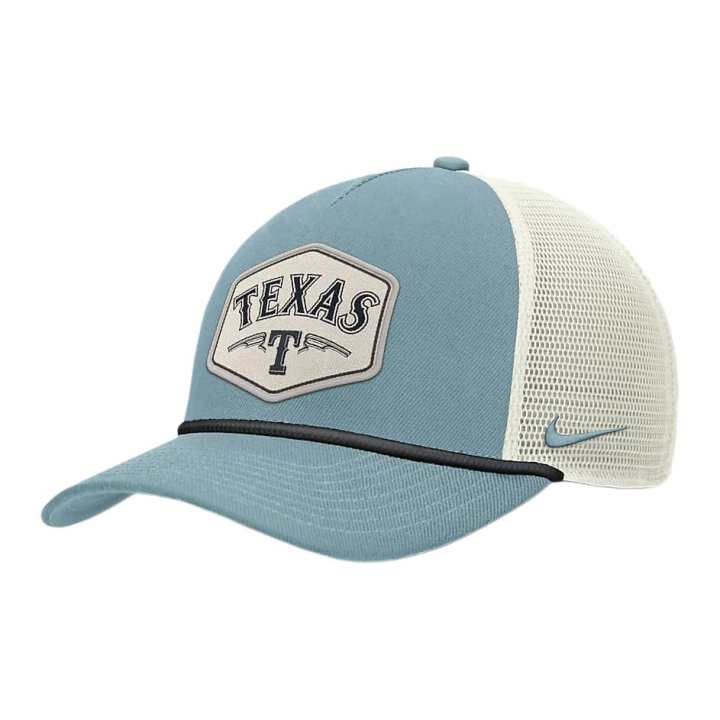 Nike Nike Texas Rangers Rise Tech Men's Nike Dri-FIT Mlb Trucker Adjustable Hat