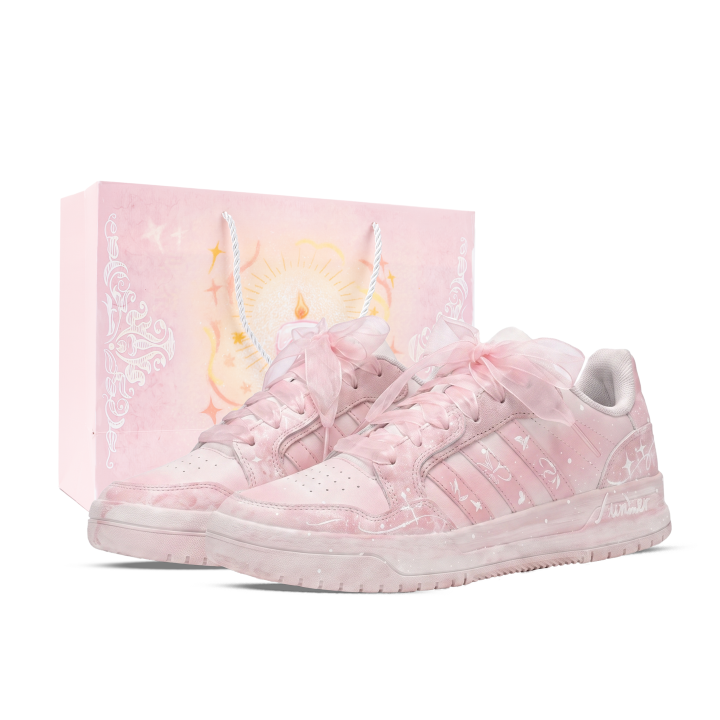 Adidas Adidas ENTRAP Skateboard Shoes Unisex Low Top White/Pink