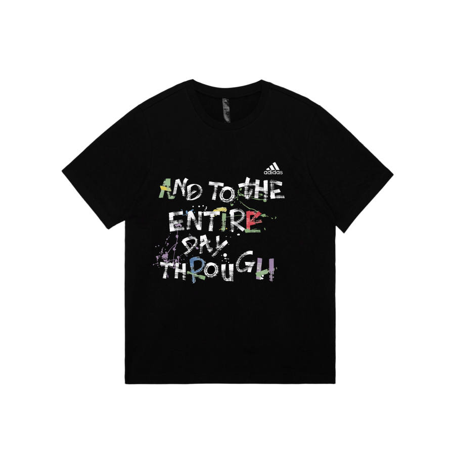 Adidas Adidas MUST HAVES T Shirts Unisex Black Crew Neck Moderate Straight Fit