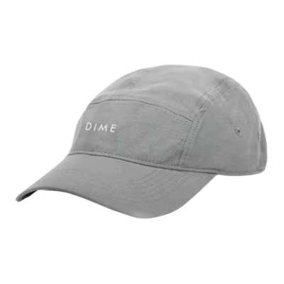 Dime Letter Print Cotton Baseball Caps Unisex Gray