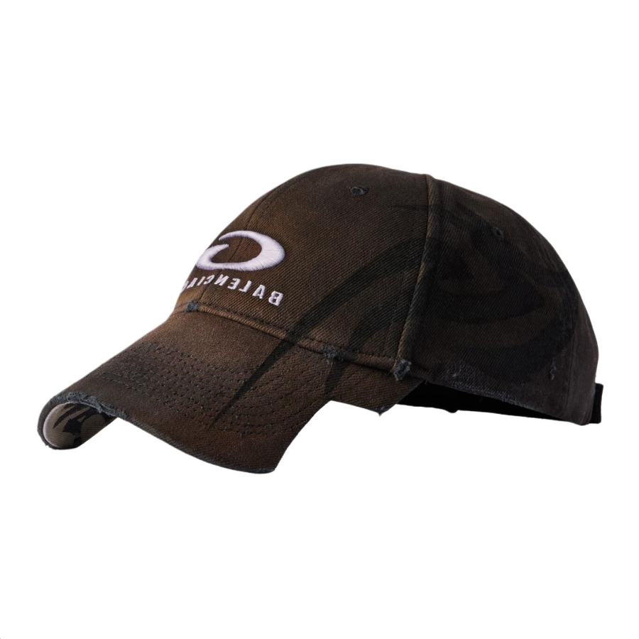 Balenciaga Cotton Baseball Caps Women's Brown