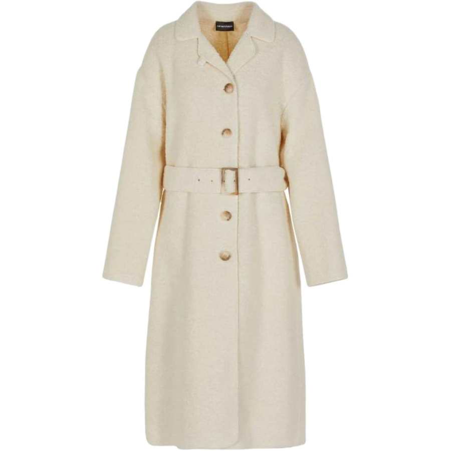 EMPORIO ARMANI 【Previous Season】single-breasted belted coat