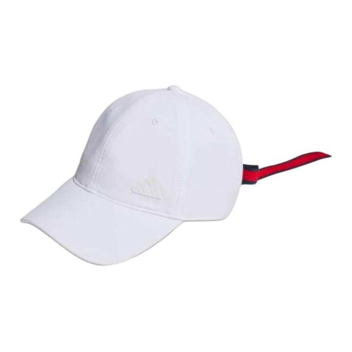 Adidas Adidas Elastane Plain Weave Baseball Caps Women's White