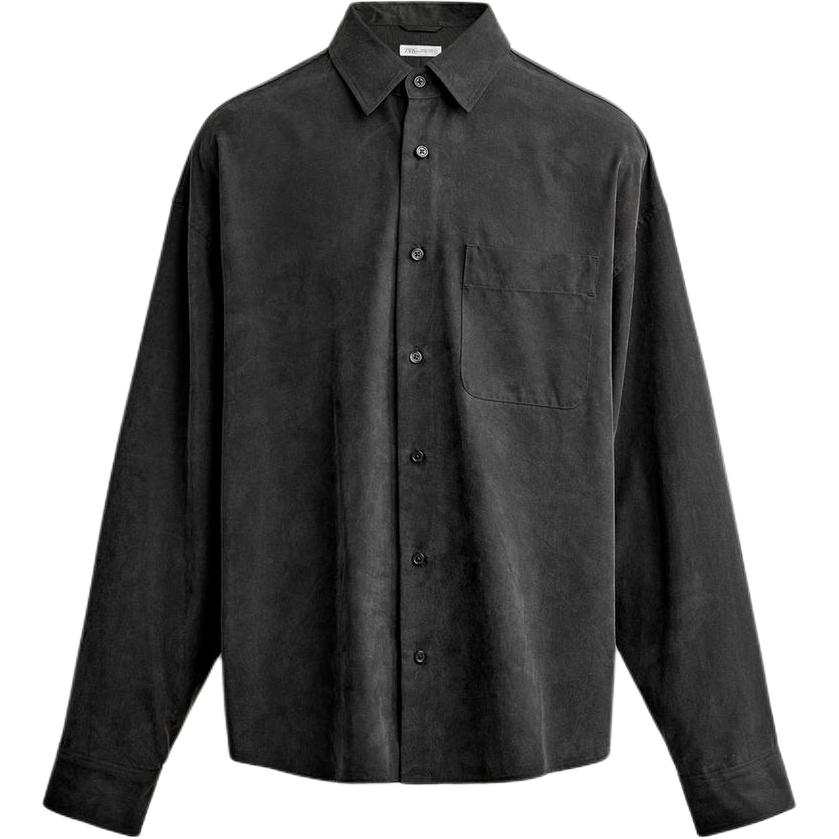 ZARA ZARA Shirts Men's Dark Gray Moderate
