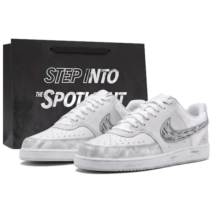 Nike Nike Court Vision Skateboard Shoes Men's Low Top Light Gray