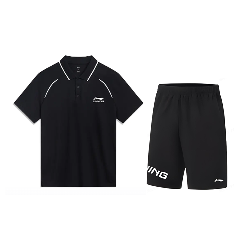 Li-Ning Li Ning Casual Sportswear Men's Polo Collar Moderate