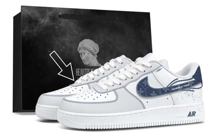Nike Nike Air Force 1 Skateboard Shoes Unisex Low Top Blue