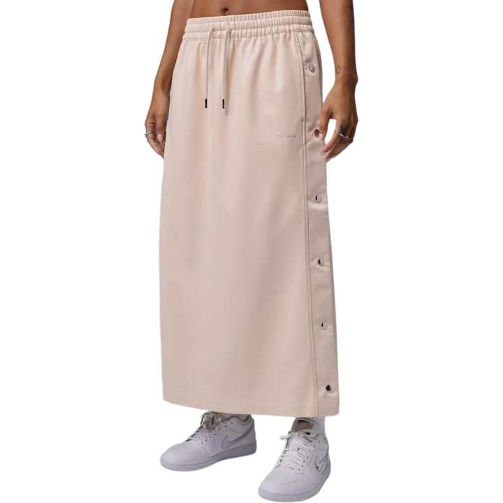 Jordan Jordan Flight Leather Long Skirts Women's Pearl White Moderate