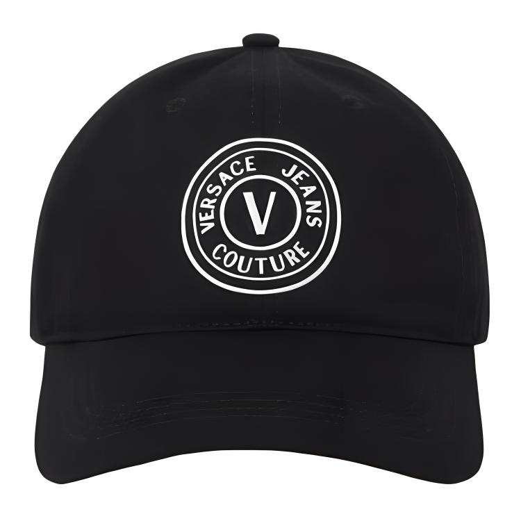 VERSACE JEANS COUTURE VERSACE Rubberised-logo Cotton Cap