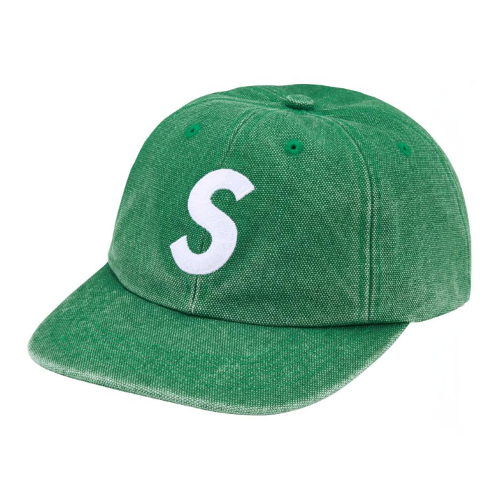 Supreme Supreme 100% Cotton Canvas Baseball Caps Unisex Green