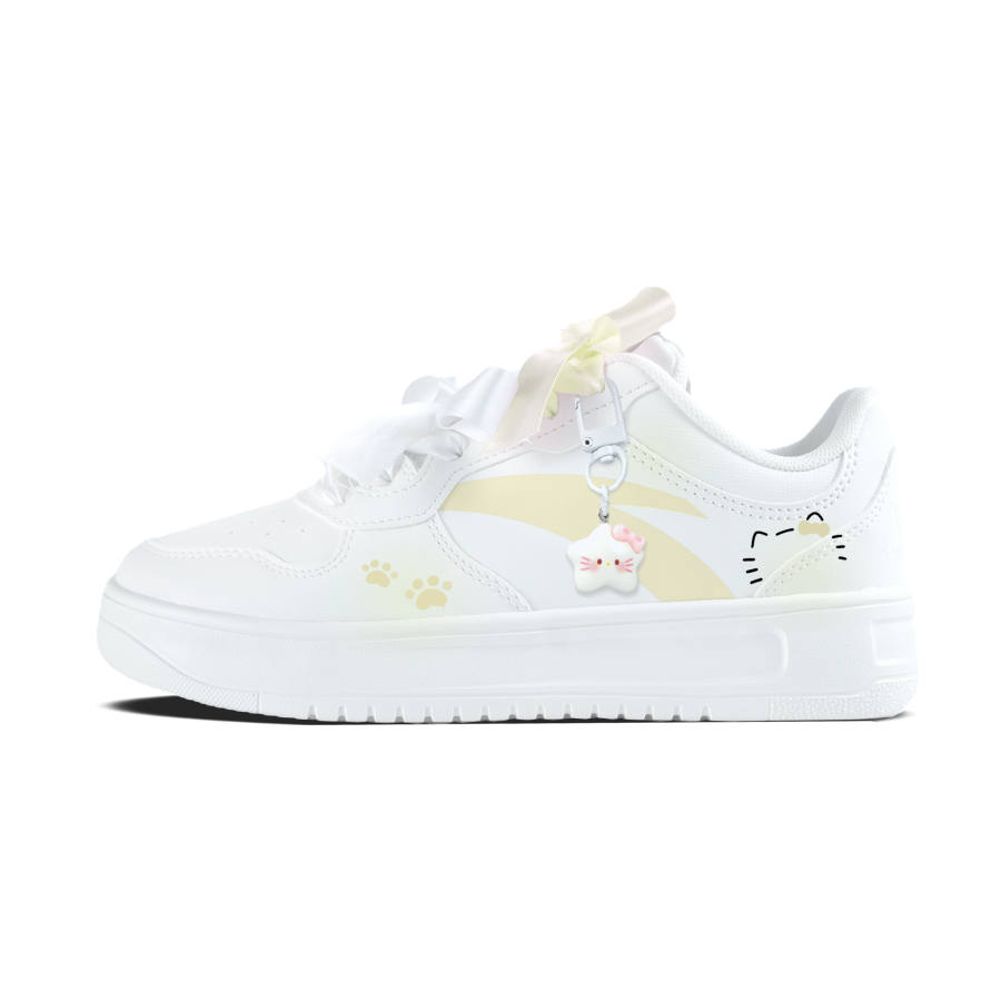 ANTA Easy Skateboard Shoes Women's Low Top White
