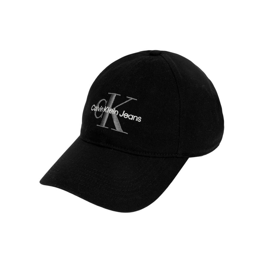 CALVIN KLEIN Cotton Baseball Caps Unisex Black