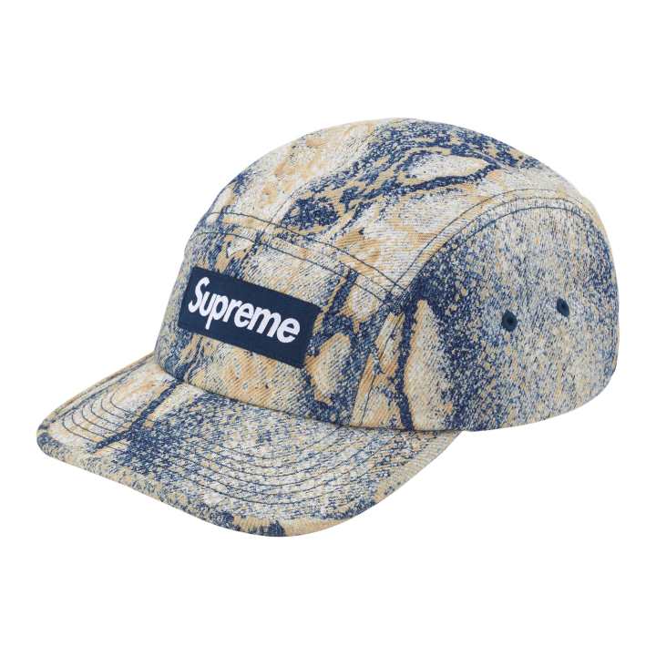 Supreme Supreme 100% Cotton Denim Baseball Caps Unisex Blue