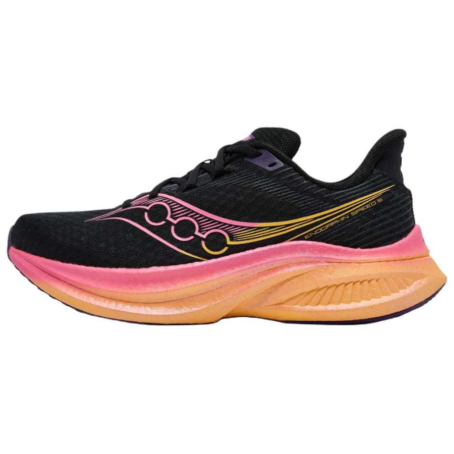 Saucony Endorphin Speed 5 Running Shoes Unisex Black Pink