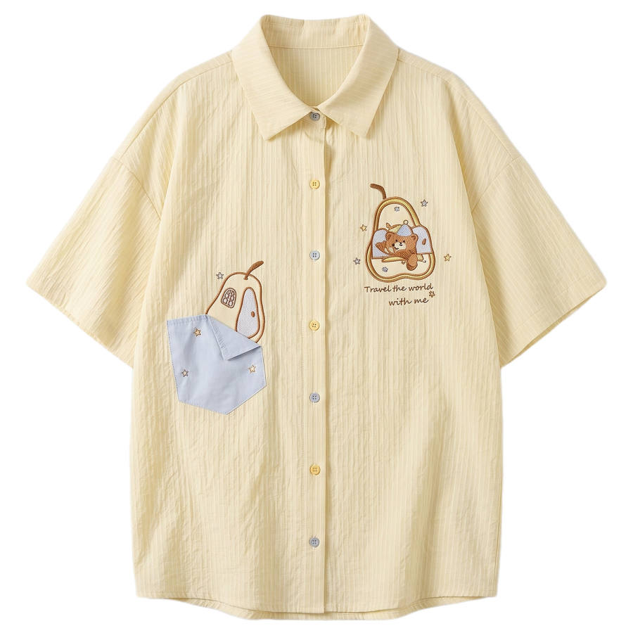 SNBL Shirts Women's Light Yellow Polo Collar Moderate Other