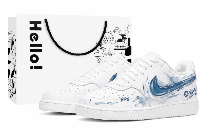 Nike Nike Court Vision 1 Skateboard Shoes Men's Low Top Blue