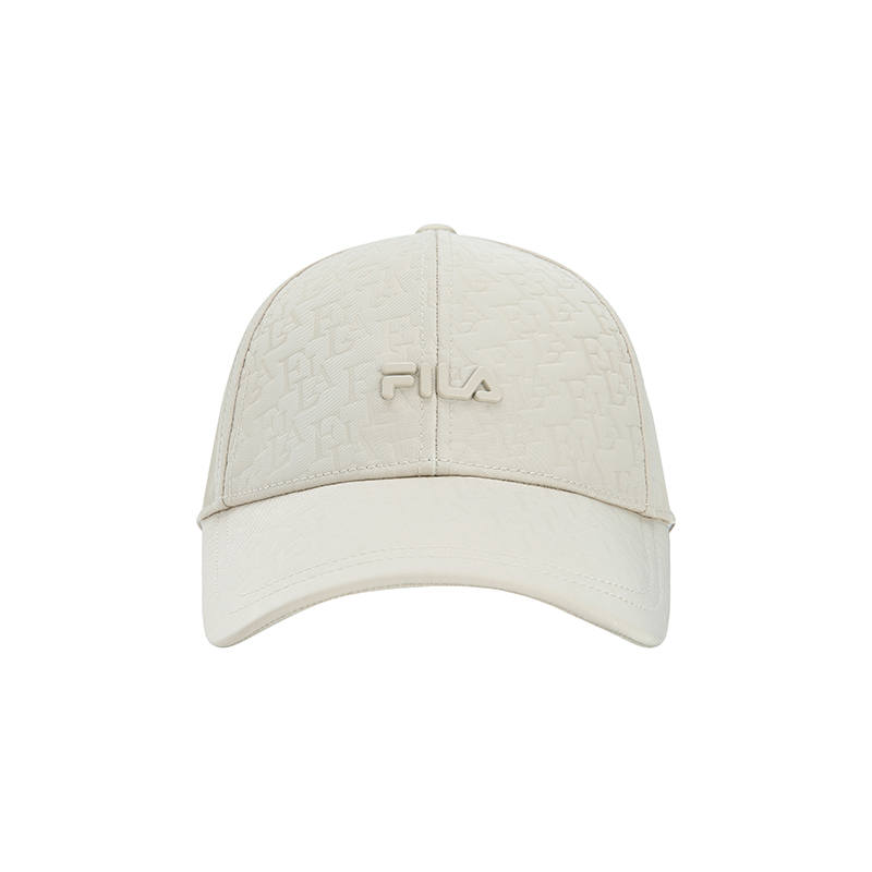 FILA FILA Heritage Polyester Baseball Caps Unisex Gray Wheat