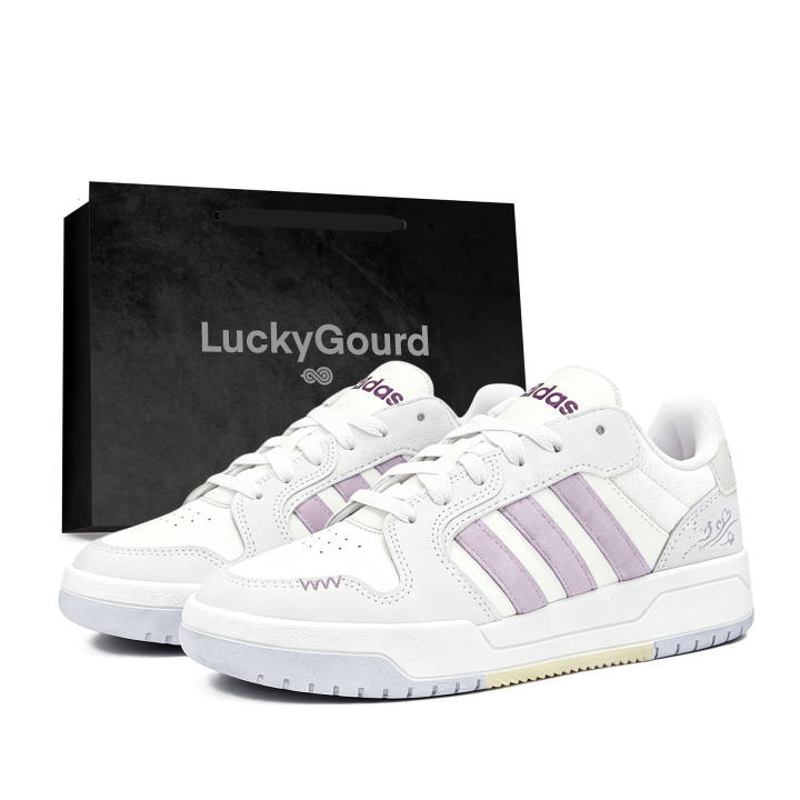 Adidas Adidas ENTRAP Skateboard Shoes Unisex Low Top White/Purple