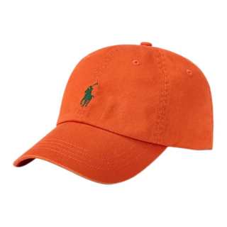 Polo Ralph Lauren Cotton Baseball Caps Unisex College Orange