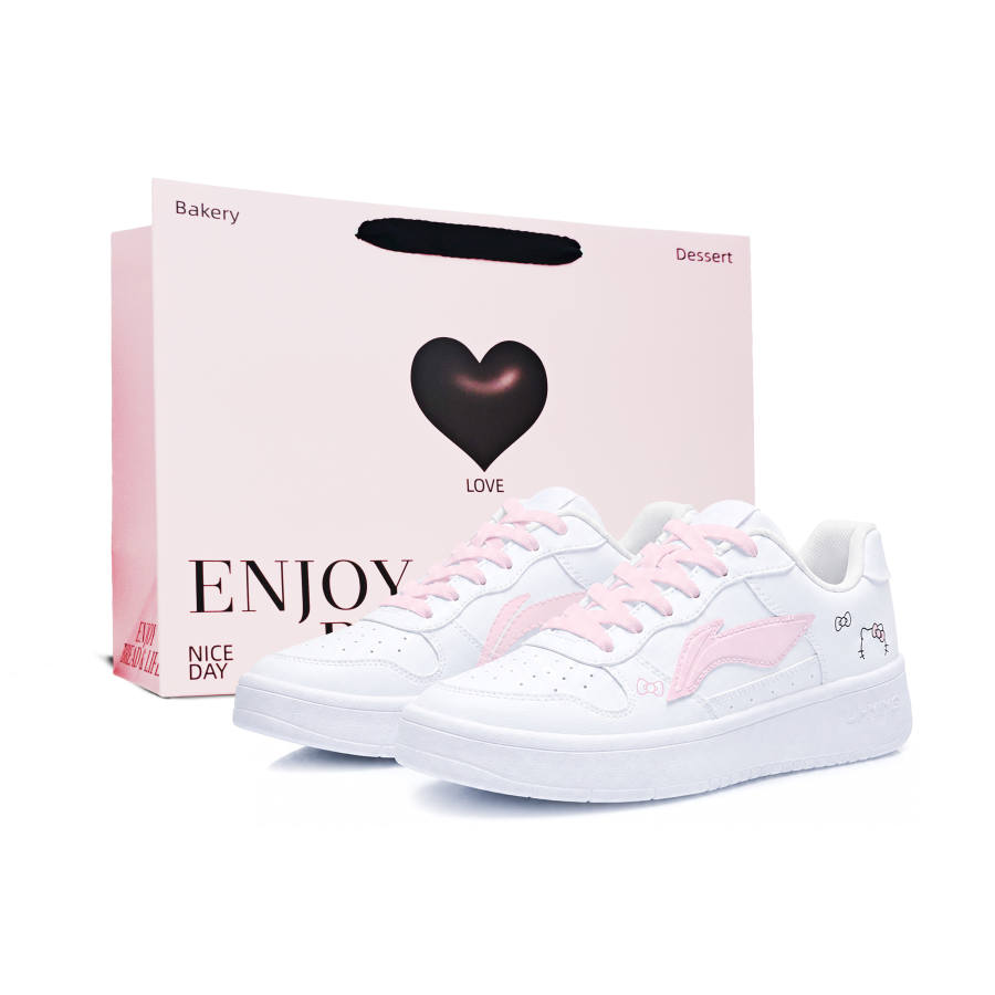 Li-Ning Li Ning Floating Boat Skateboard Shoes Women's Low Top White Pink Colorway
