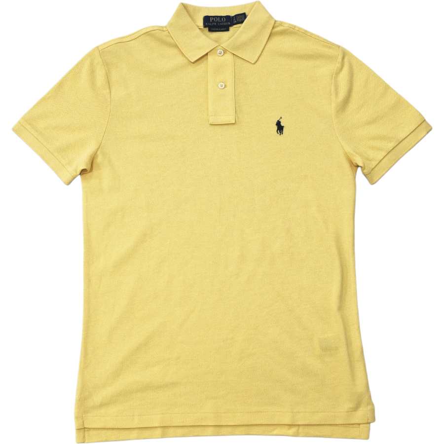 Polo Ralph Lauren Polo Shirts Men's Yellow Polo Collar Moderate Straight Fit