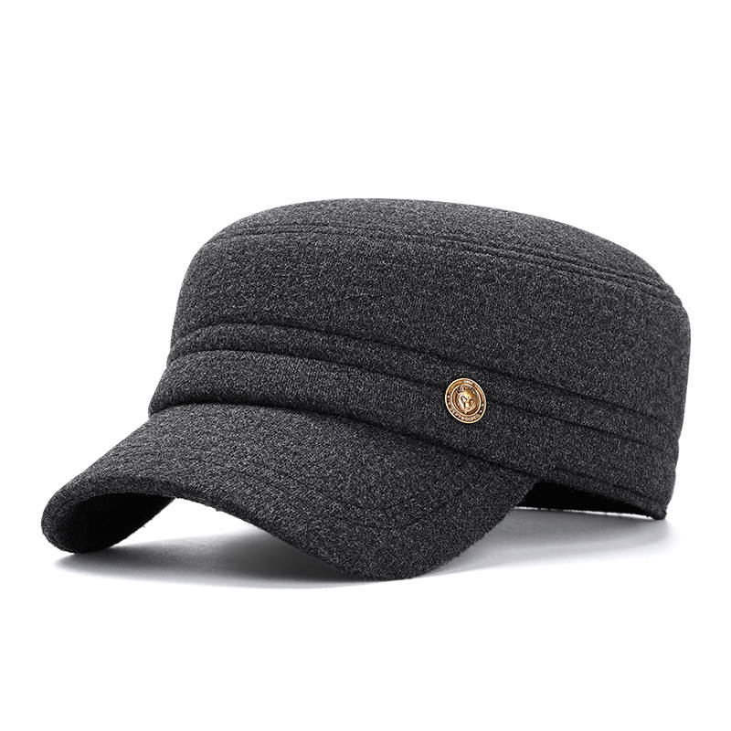 SEPTWOLVES SEPTWOLVES British Style Fleece Lined Thermal Polyester Baseball Caps Men's