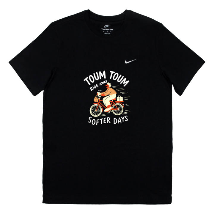 Nike Nike Sportswear T Shirts Men's Black Crew Neck Moderate