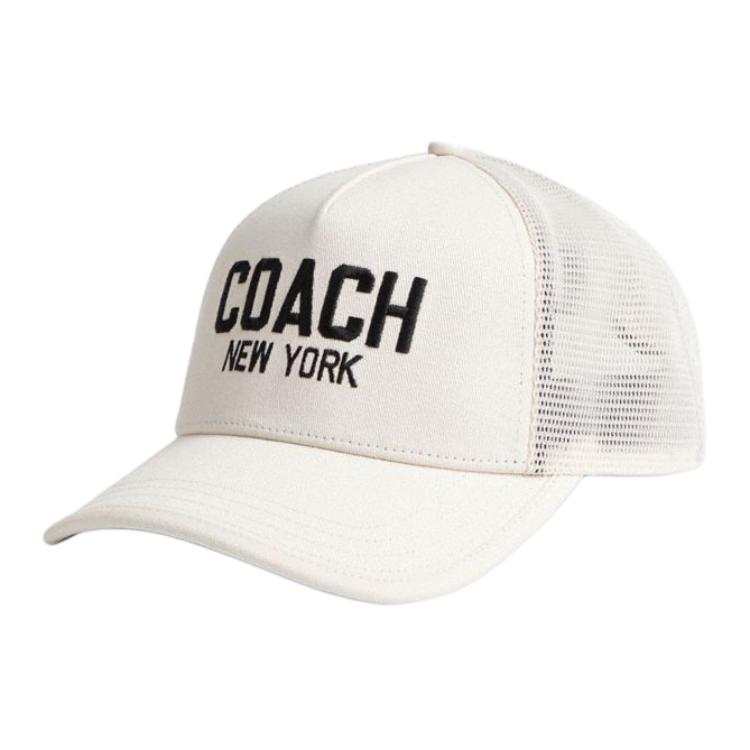 COACH COACH Cotton Baseball Caps Women's White