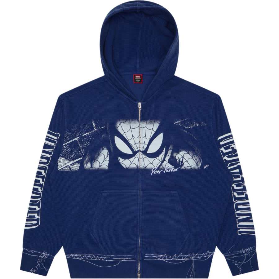UNDEFEATED Spider Man Collaboration Collection Sweatshirts Unisex Hooded Non Detachable Moderate Straight Fit