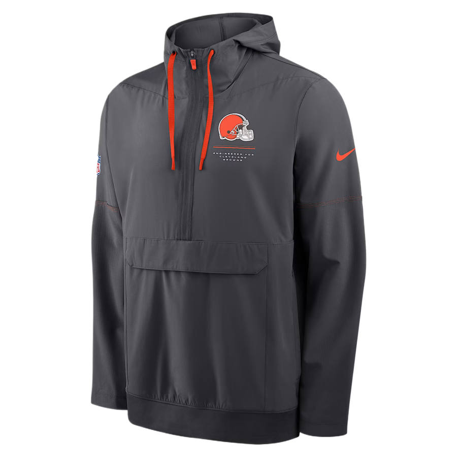 Nike Nike Jackets Men's Charcoal Gray/Orange Hooded Non Detachable Moderate