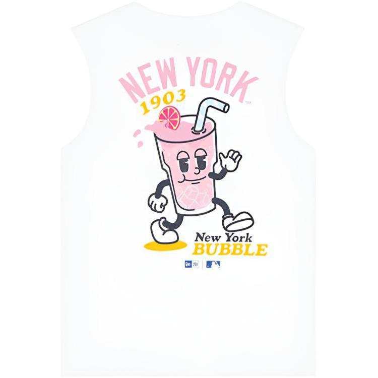 New Era Tank Tops Unisex White Crew Neck Moderate Other