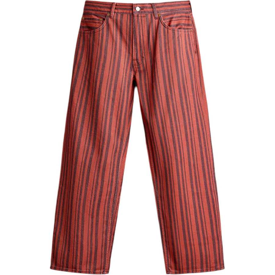 ZARA Jeans Men's Red Moderate Straight Fit Pants