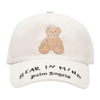 PALM ANGELS Bear Patch Baseball Cap