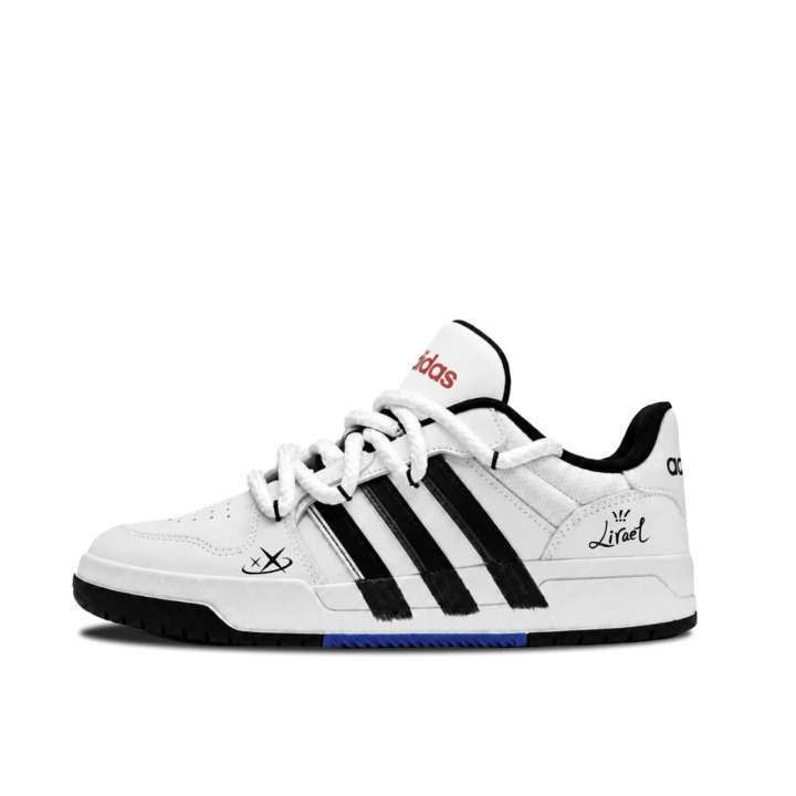 Adidas Adidas Skateboard Shoes Unisex Low Top White Black Blue Multicolor