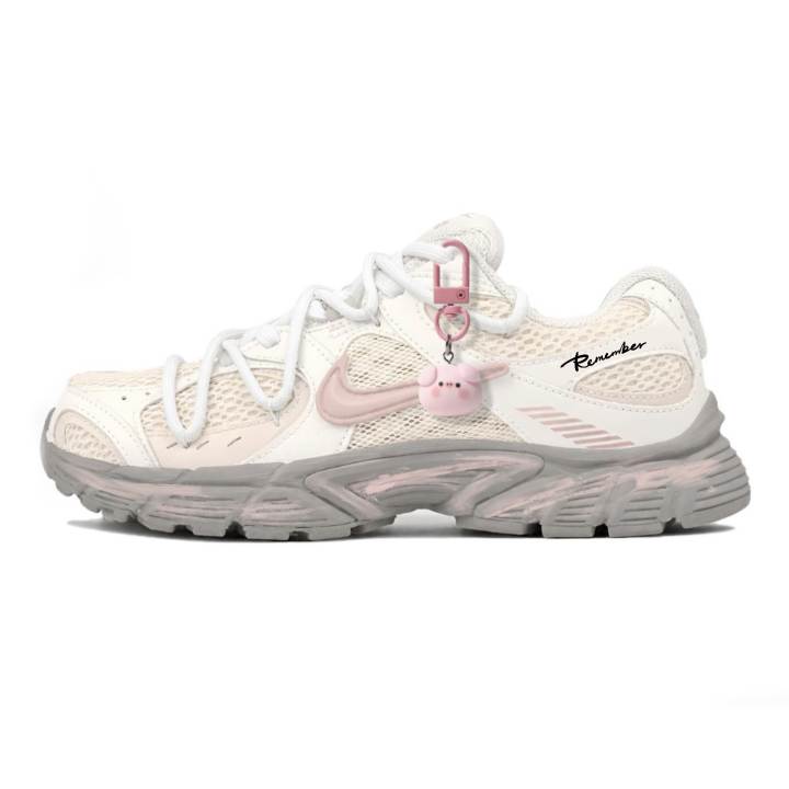 Nike Nike V5 RNR Running Shoes Women's Low Top Ecru Gray Pink Suggestion Consider 0.5 Size Up