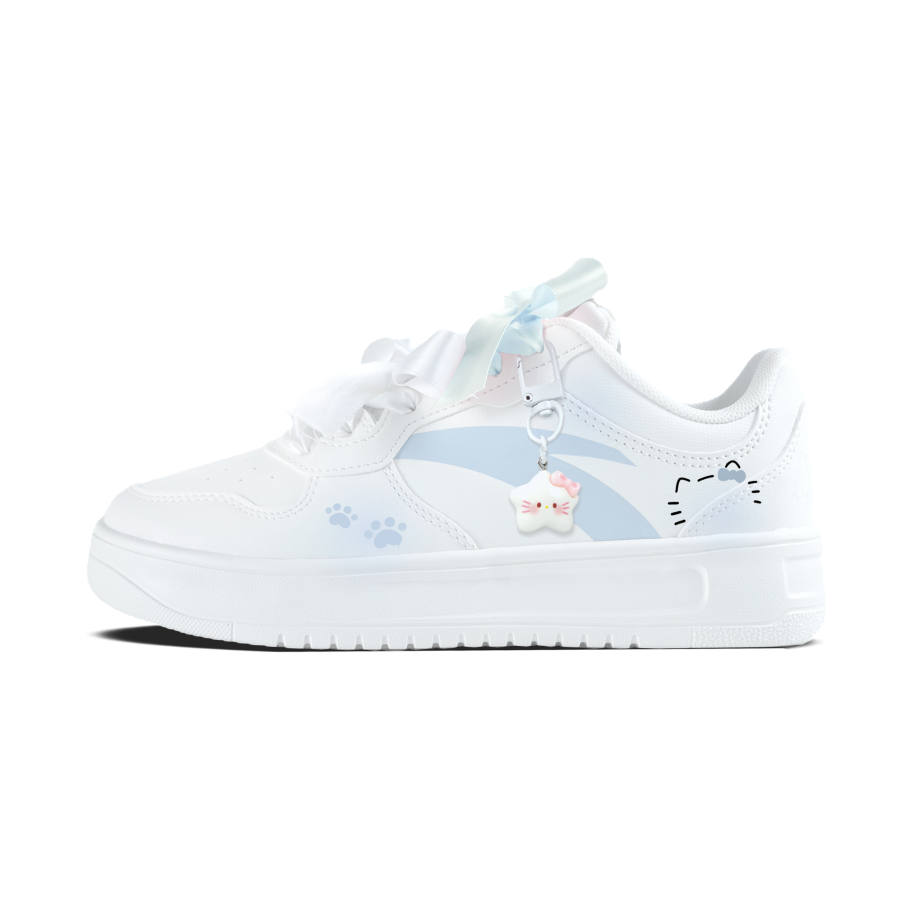 ANTA Easy Skateboard Shoes Women's Low Top White