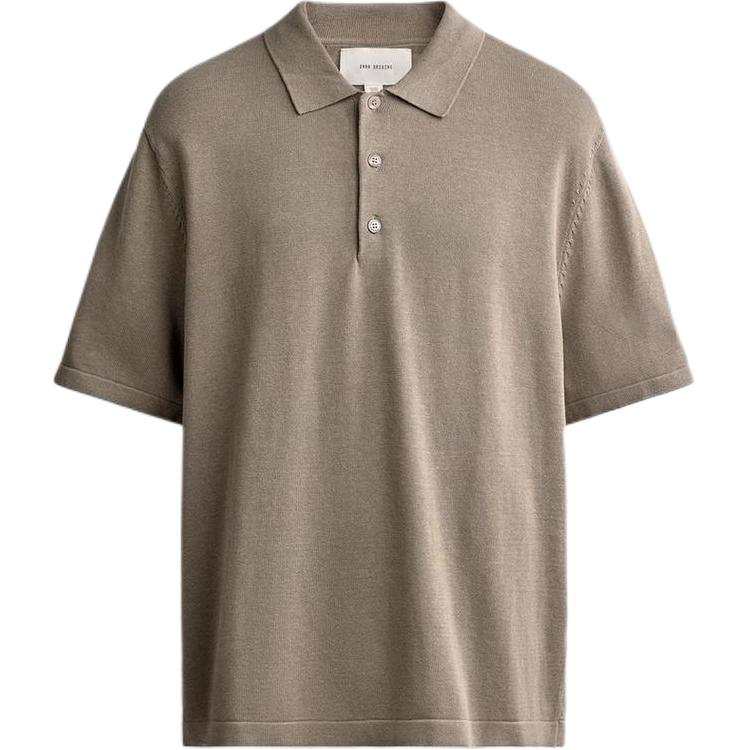 ZARA ORIGINS Polo Shirts Men's Dark Taupe Moderate