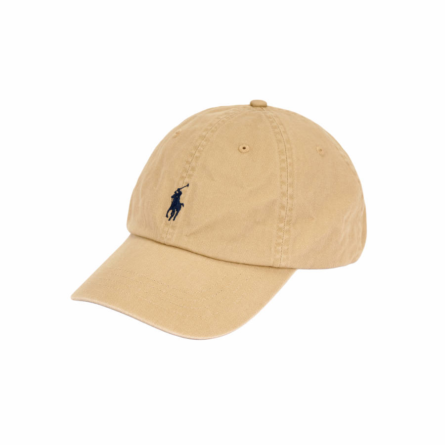 Polo Ralph Lauren Cotton Baseball Caps Unisex Khaki