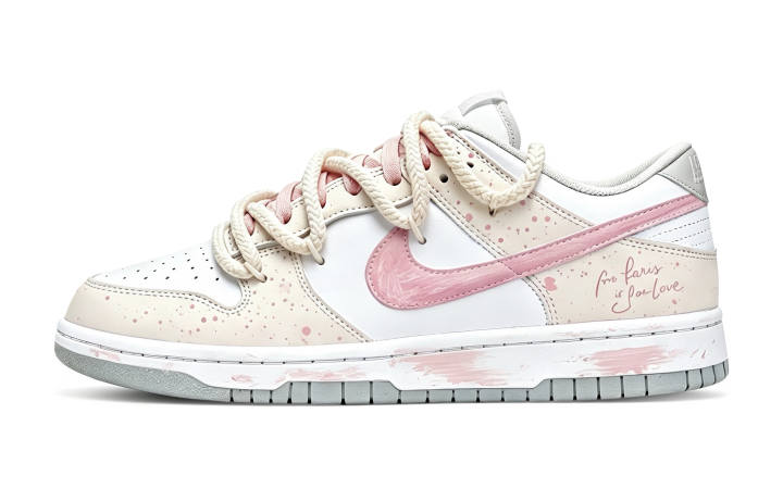 Nike Nike Dunk Skateboard Shoes Women's Low Top White/Pink